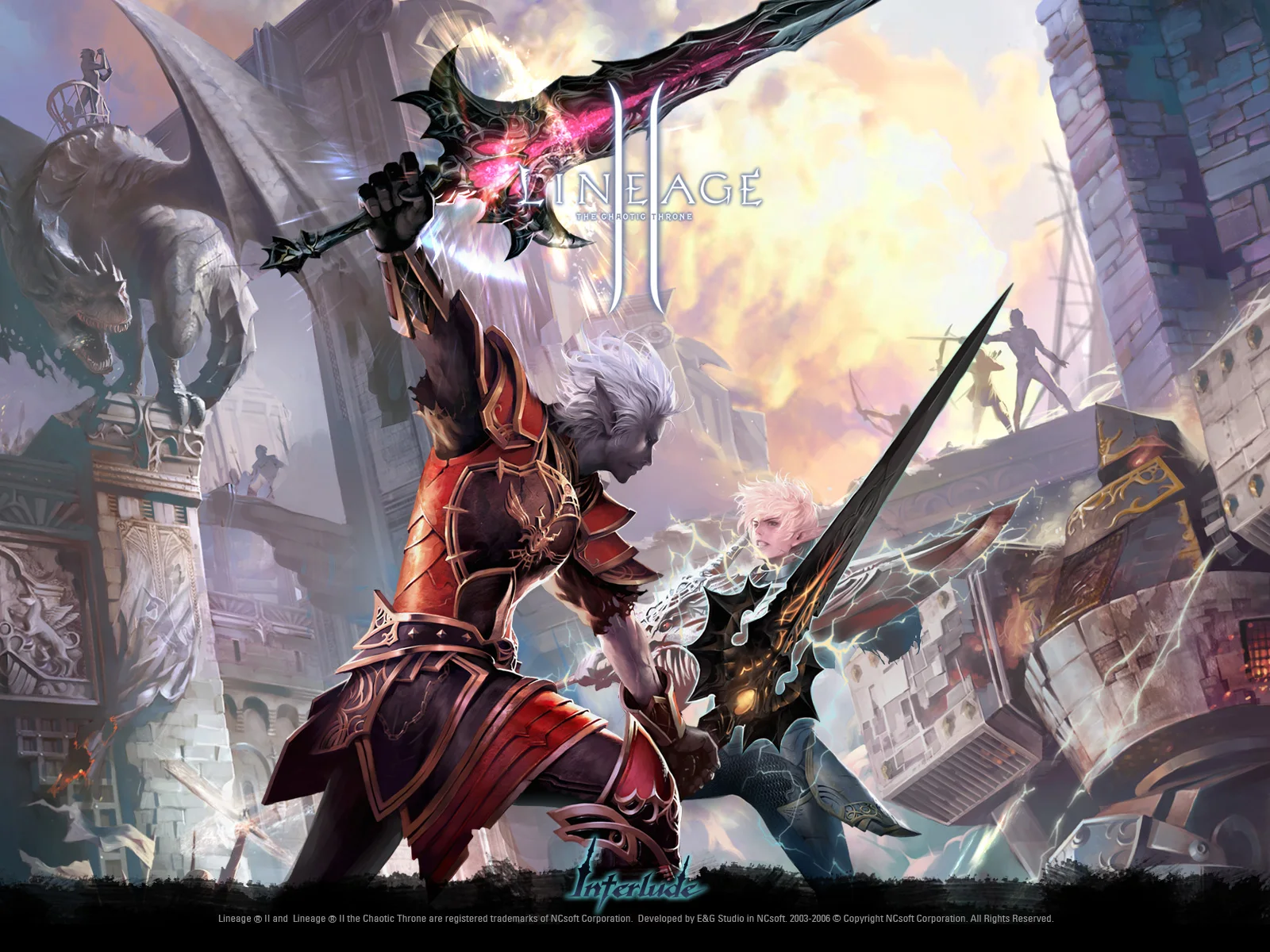Encuentro de guerreros en el mundo de Lineage II Interlude
